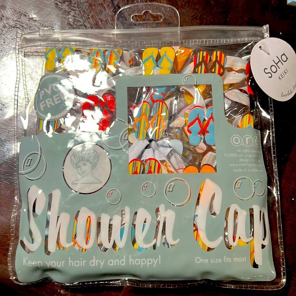Flip flop shower cap brand new with tags
